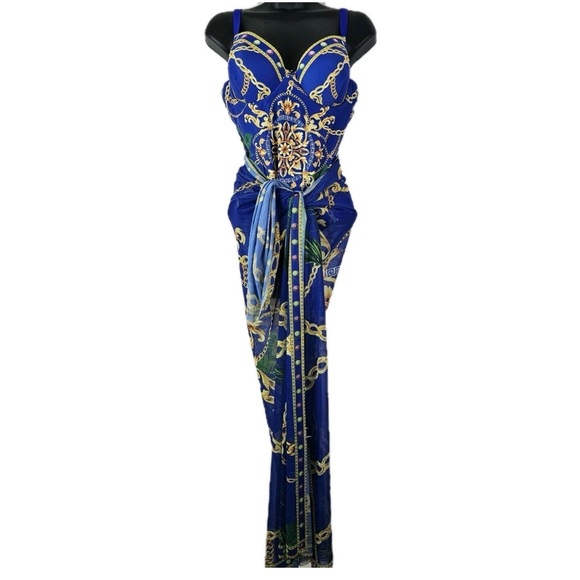 New Shein  2 Piece Swimwear Strapped Push UP One Piece Swimsuit - Picture 10 of 16